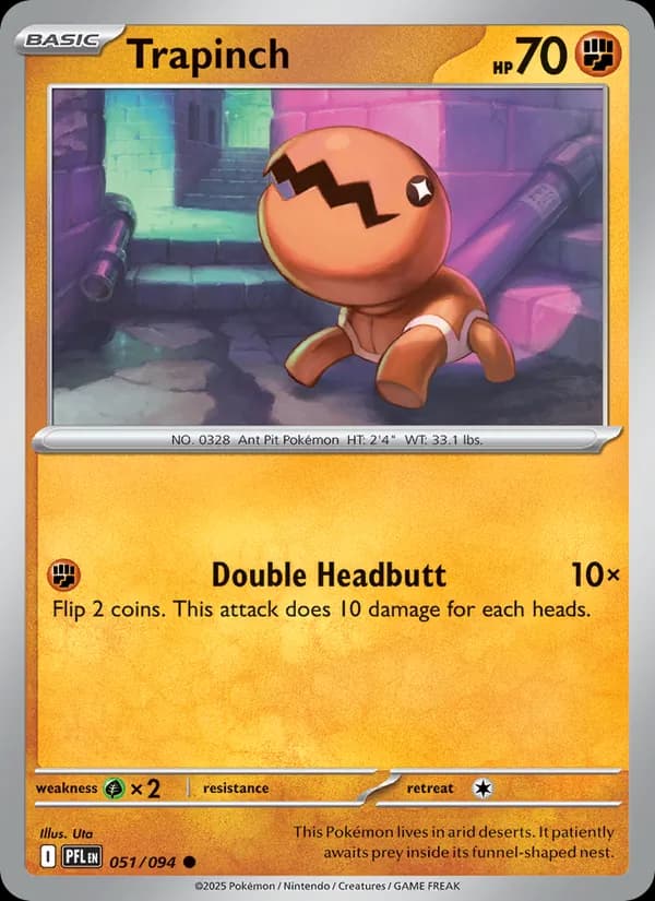 Trapinch card in English