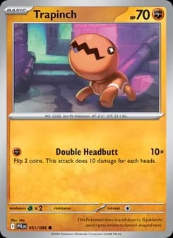 Trapinch card in English
