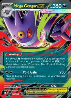 Mega Gengar ex card in English