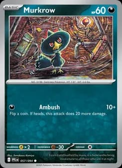 Murkrow card in English