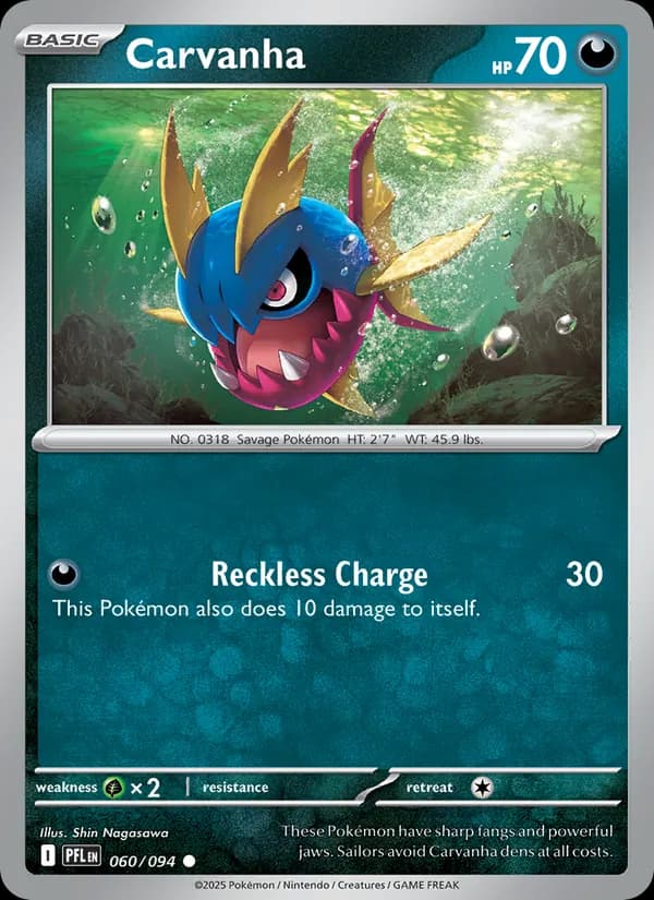 Carvanha card in English