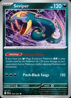 Seviper card in English