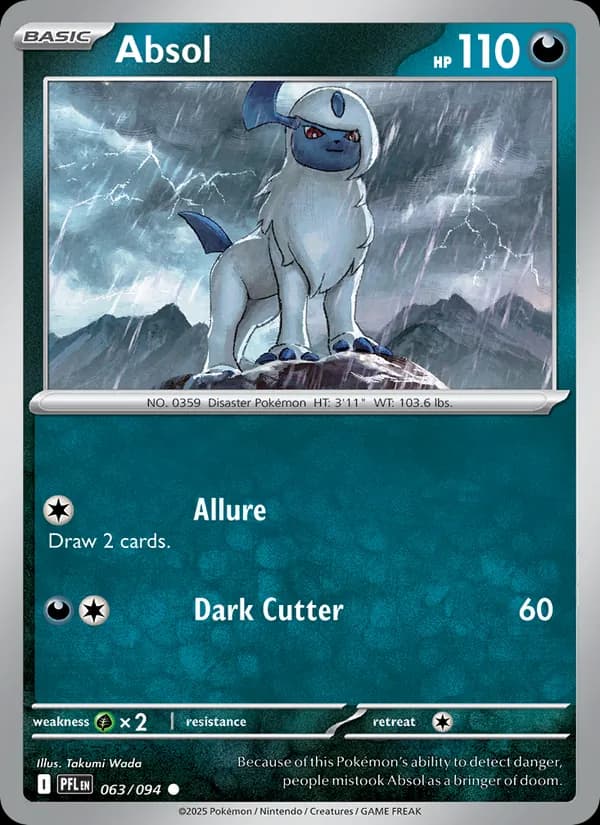 Absol card in English