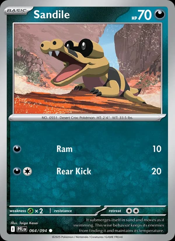 Sandile card in English