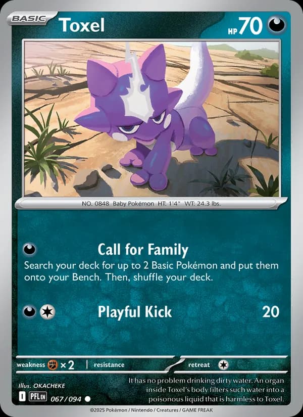 Toxel card in English
