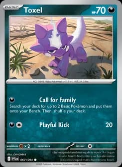 Toxel card in English