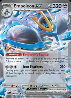 Empoleon ex card in English