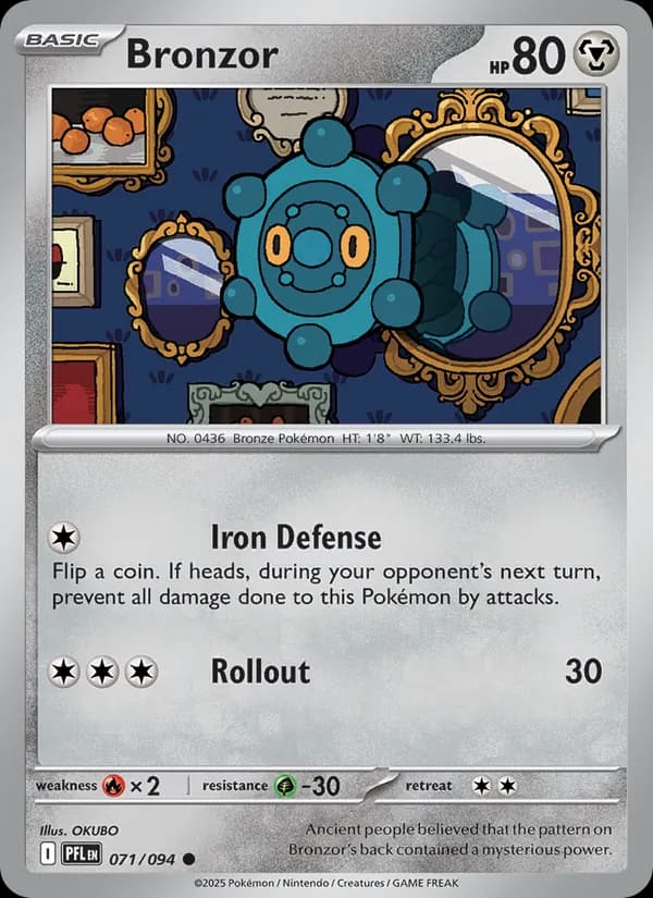 Bronzor card in English