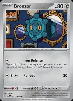 Bronzor card in English