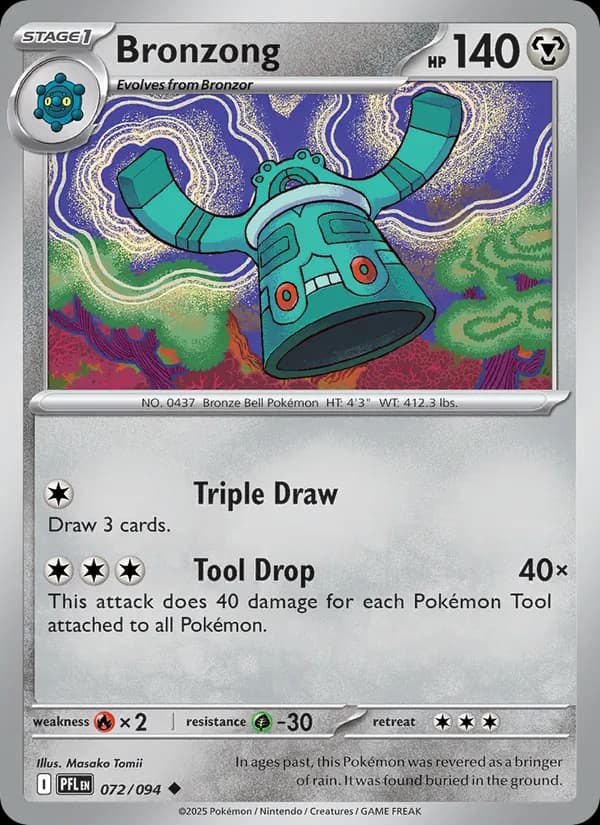 Bronzong card in English