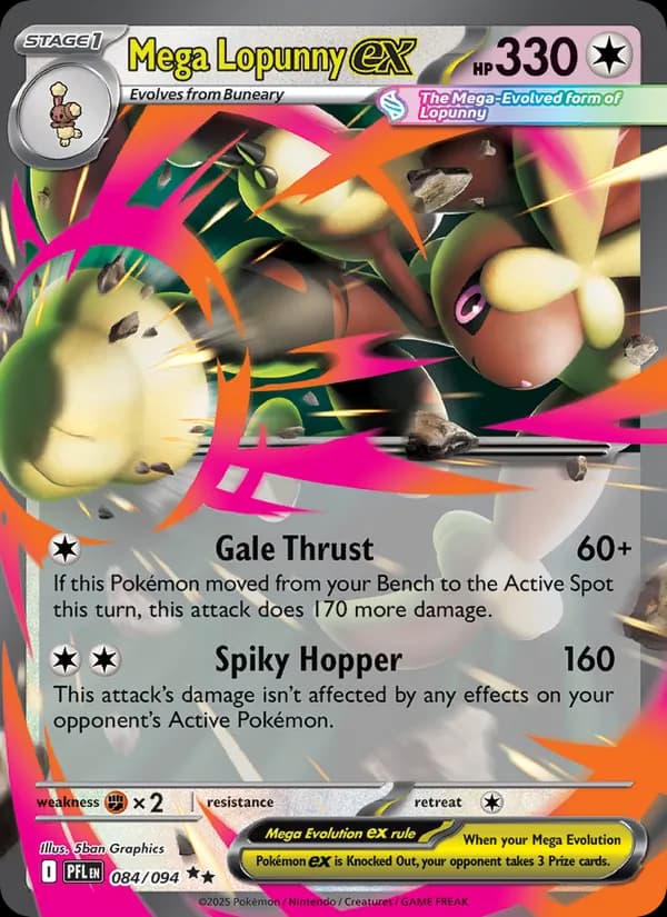 Mega Lopunny ex card in English