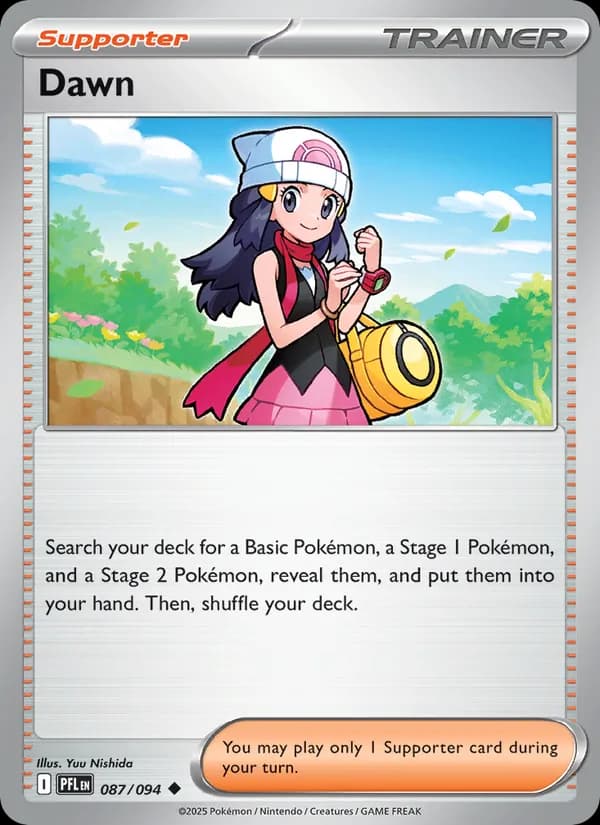 Dawn card in English