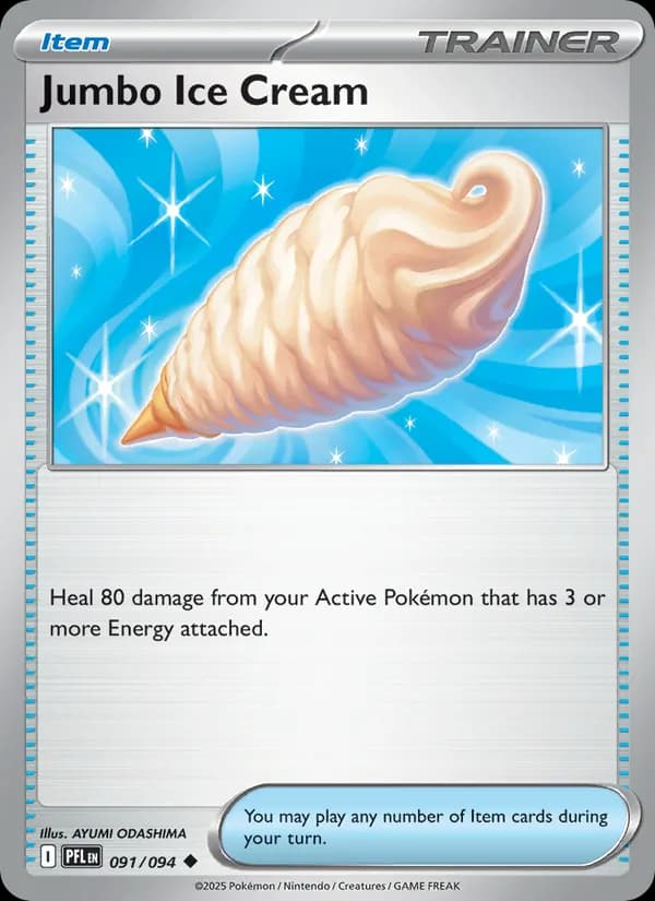 Jumbo Ice Cream card in English