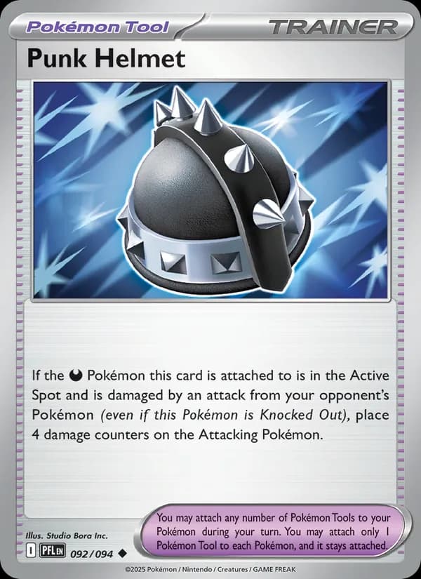 Punk Helmet card in English