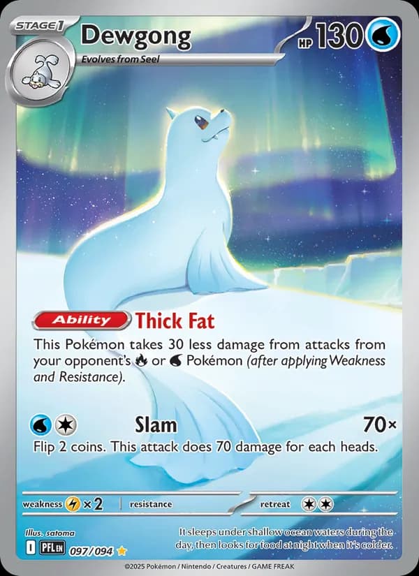 Dewgong card in English