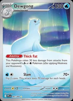 Dewgong card in English