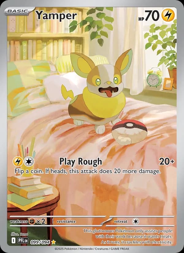Yamper card in English