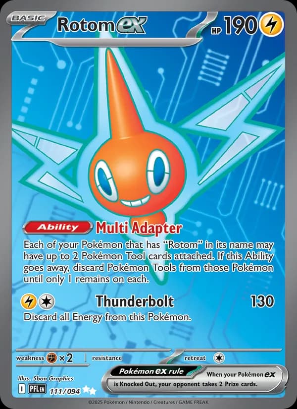 Rotom ex card in English