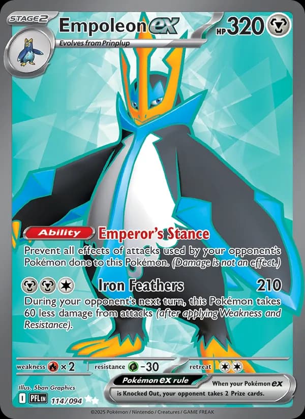 Empoleon ex card in English