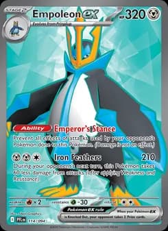 Empoleon ex card in English