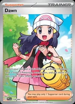 Dawn card in English
