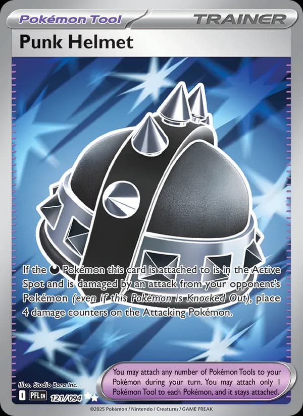 Punk Helmet card in English