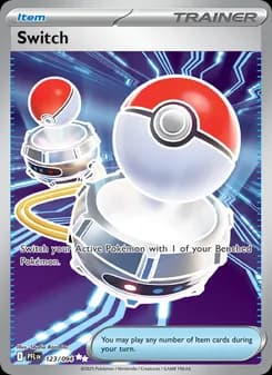 Switch card in English