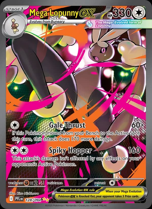Mega Lopunny ex card in English