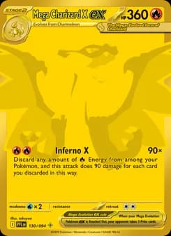 Mega Charizard X ex card in English
