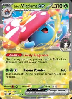 Erika's Vileplume ex card in English