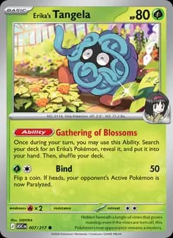 Erika's Tangela card in English