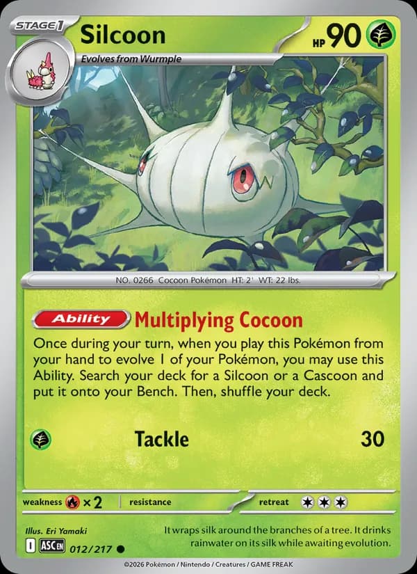 Silcoon card in English