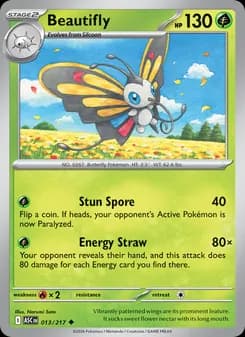Beautifly card in English