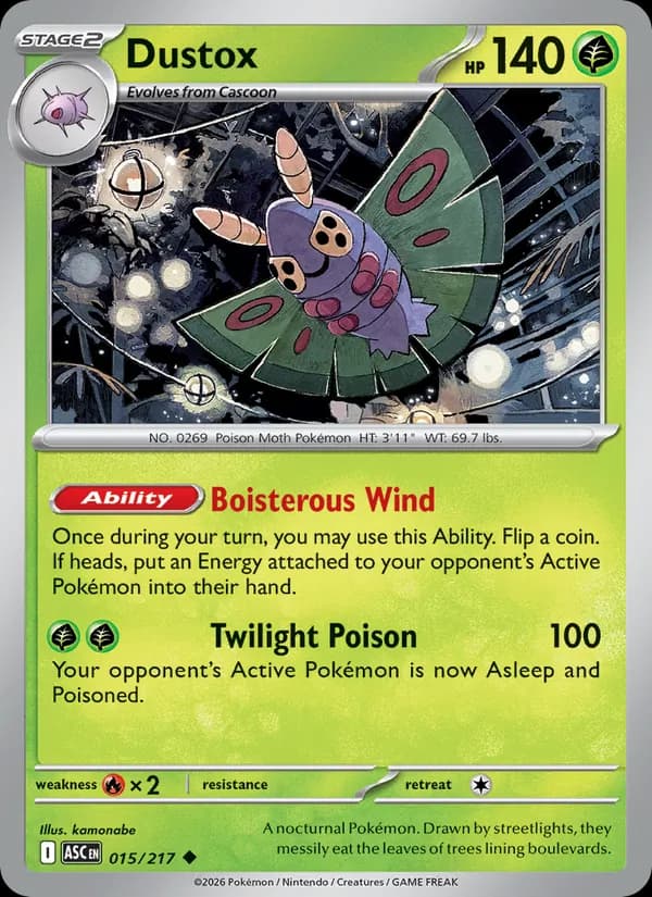Dustox card in English