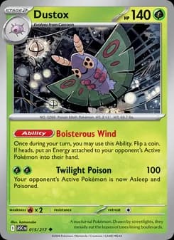 Dustox card in English