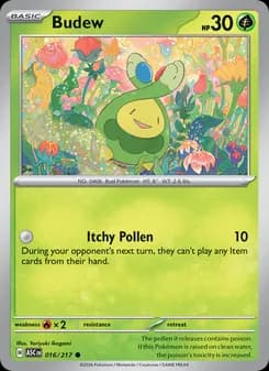 Budew card in English
