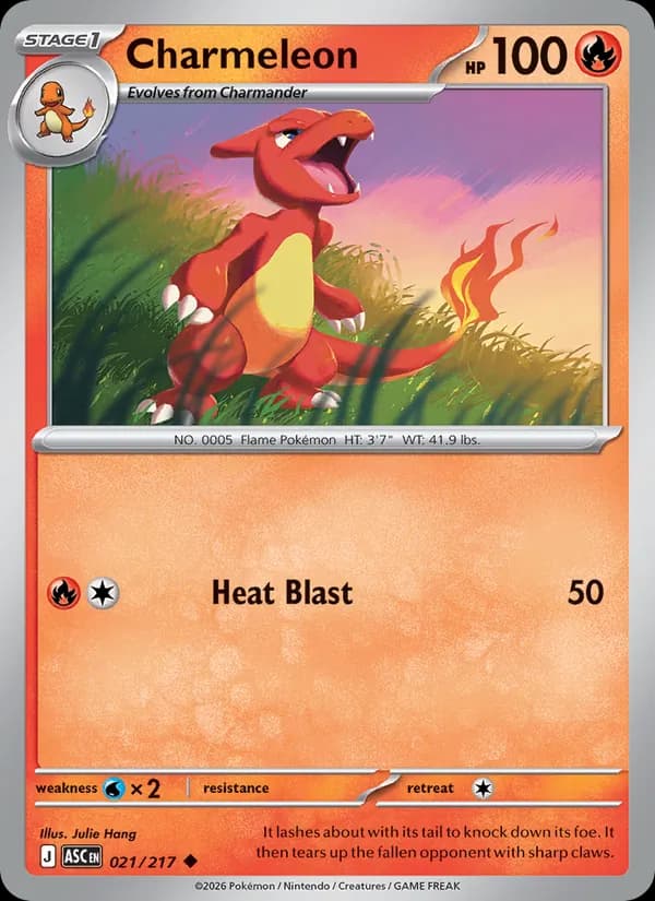 Charmeleon card in English
