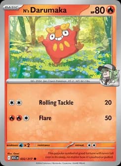 N's Darumaka card in English