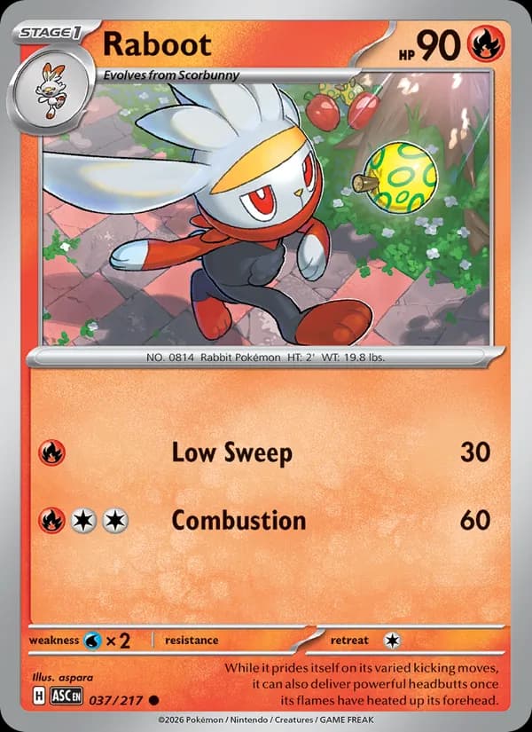 Raboot card in English