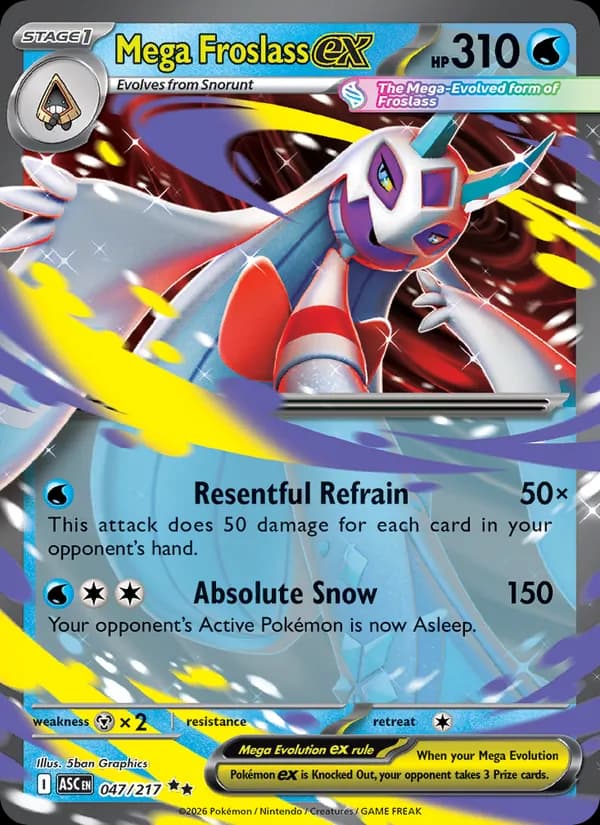 Mega Froslass ex card in English