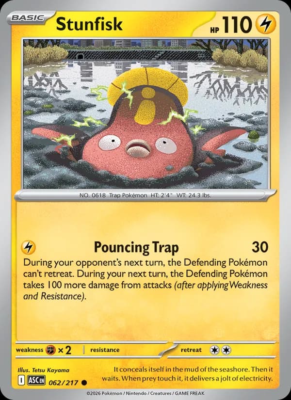 Stunfisk card in English