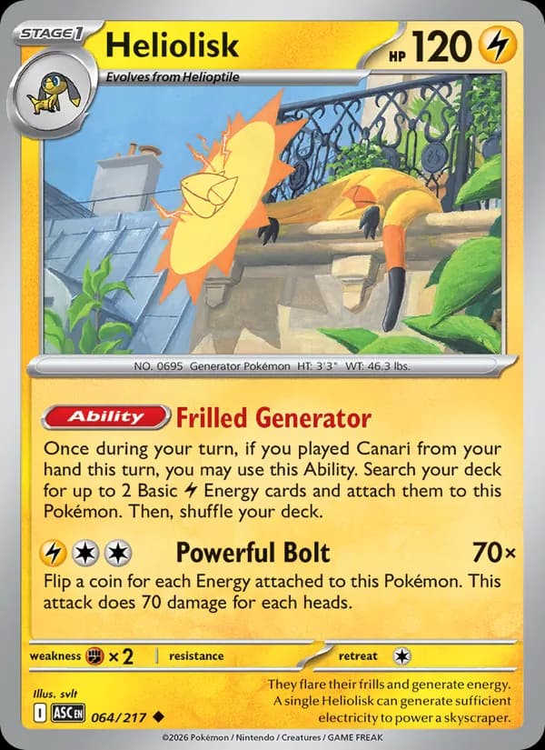 Heliolisk card in English