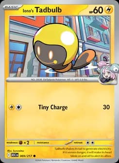 Iono's Tadbulb card in English