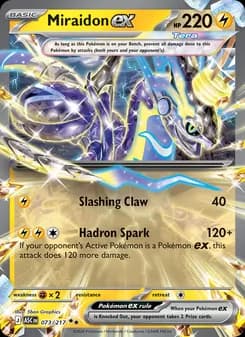 Miraidon ex card in English