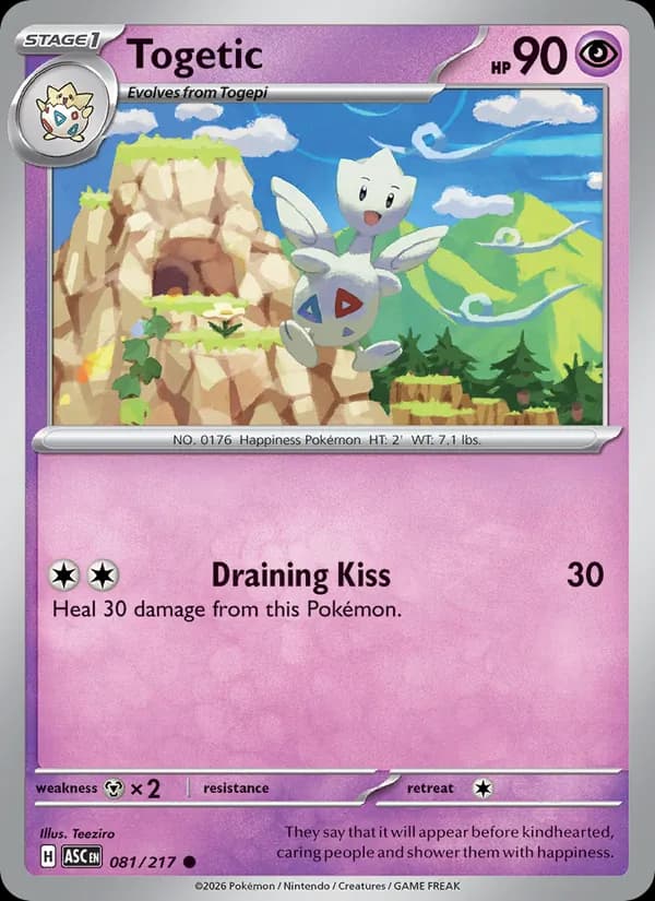 Togetic card in English