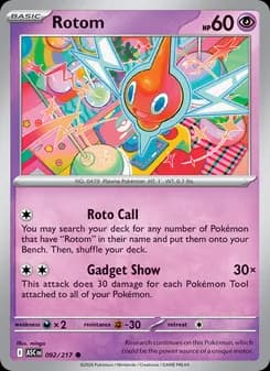 Rotom card in English