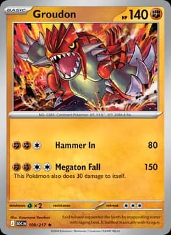 Groudon card in English