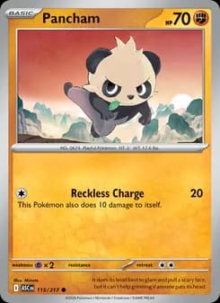 Pancham card in English