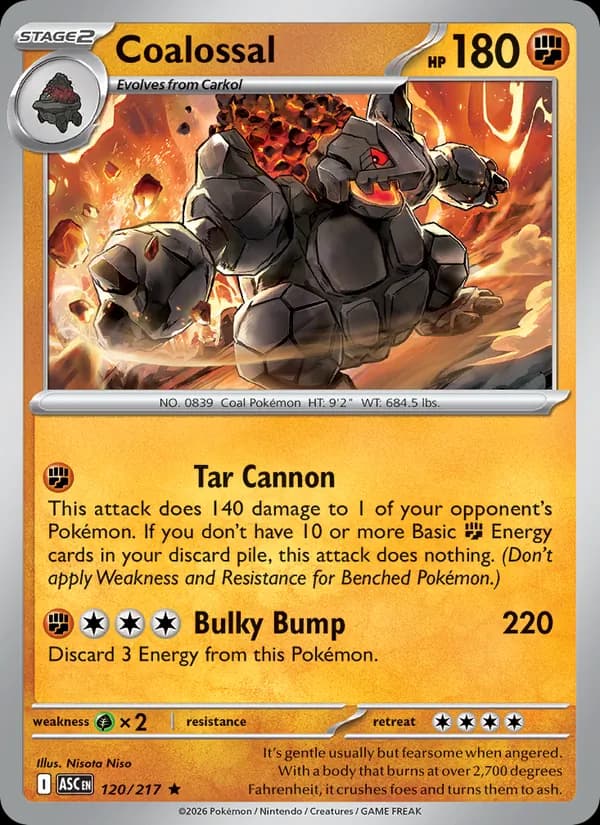 Coalossal card in English