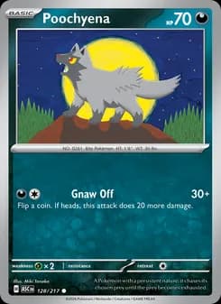 Poochyena card in English
